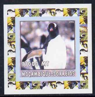 Mozambique 2002 Penguins #5 individual imperf deluxe sheet unmounted mint. Note this item is privately produced and is offered purely on its thematic appeal