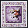 St Thomas & Prince Islands 2006 Ice Skating #3 - Tanith Belbin & Ben Agosto individual imperf deluxe sheet unmounted mint. Note this item is privately produced and is offered purely on its thematic appeal