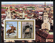 Fujeira 1972 Olympic Games - People & Places imperf m/sheet unmounted mint (Mi BL 109B)