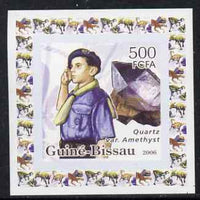Guinea - Bissau 2006 Scouts & Minerals #1 individual imperf deluxe sheet unmounted mint. Note this item is privately produced and is offered purely on its thematic appeal