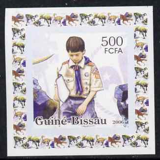 Guinea - Bissau 2006 Scouts & Minerals #4 individual imperf deluxe sheet unmounted mint. Note this item is privately produced and is offered purely on its thematic appeal