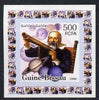 Guinea - Bissau 2006 Space Pioneers #1 - Galileo Galilei & Telescope individual imperf deluxe sheet unmounted mint. Note this item is privately produced and is offered purely on its thematic appeal