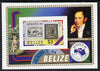 Belize 1984 Stamp on Stamp 'Ausipex' Stamp Exhibition unmounted mint imperf m/sheet (SG MS 798)