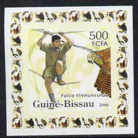 Guinea - Bissau 2006 Scouts & Birds of Prey #1 individual imperf deluxe sheet unmounted mint. Note this item is privately produced and is offered purely on its thematic appeal