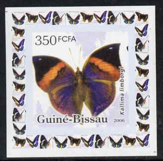 Guinea - Bissau 2006 Butterflies #2 - Kallima limborgi individual imperf deluxe sheet unmounted mint. Note this item is privately produced and is offered purely on its thematic appeal