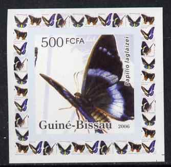 Guinea - Bissau 2006 Butterflies #3 - Papilio laglaizei individual imperf deluxe sheet unmounted mint. Note this item is privately produced and is offered purely on its thematic appeal