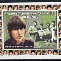 Congo 2006 Beatles #2 - George Harrison individual imperf deluxe sheet unmounted mint. Note this item is privately produced and is offered purely on its thematic appeal