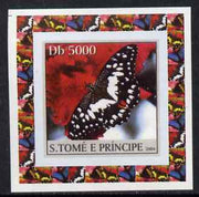 St Thomas & Prince Islands 2004 Butterflies #2 individual imperf deluxe sheet unmounted mint. Note this item is privately produced and is offered purely on its thematic appeal