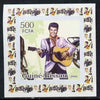 Guinea - Bissau 2006 Elvis Presley #2 - At the Mike with Motorcycle behind individual imperf deluxe sheet unmounted mint. Note this item is privately produced and is offered purely on its thematic appeal