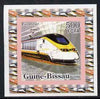 Guinea - Bissau 2006 High Speed Trains #2 - Eurostar individual imperf deluxe sheet unmounted mint. Note this item is privately produced and is offered purely on its thematic appeal