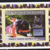 Guinea - Conakry 2006 Steam Trains - Modele 241-A-65 individual imperf deluxe sheet unmounted mint. Note this item is privately produced and is offered purely on its thematic appeal