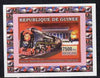 Guinea - Conakry 2006 Chinese Locomotives - Nao Zedong individual imperf deluxe sheet unmounted mint. Note this item is privately produced and is offered purely on its thematic appeal