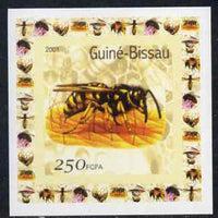 Guinea - Bissau 2001 Bees #2 individual imperf deluxe sheet unmounted mint. Note this item is privately produced and is offered purely on its thematic appeal