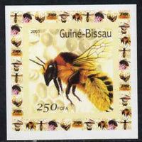 Guinea - Bissau 2001 Bees #5 individual imperf deluxe sheet unmounted mint. Note this item is privately produced and is offered purely on its thematic appeal