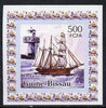 Guinea - Bissau 2006 Ships & Lighthouses #3 - Barkentina individual imperf deluxe sheet unmounted mint. Note this item is privately produced and is offered purely on its thematic appeal