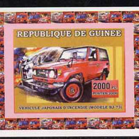 Guinea - Conakry 2006 Japanese Fire Engines #1 individual imperf deluxe sheet unmounted mint. Note this item is privately produced and is offered purely on its thematic appeal