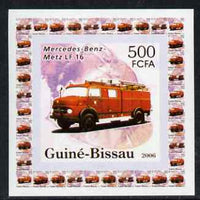 Guinea - Bissau 2006 Mercedes-Benz Fire Engines #3 - LF-16 individual imperf deluxe sheet unmounted mint. Note this item is privately produced and is offered purely on its thematic appeal