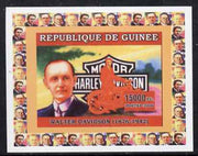 Guinea - Conakry 2006 Harley Davidson Motorcycles #3 - Walter Davidson individual imperf deluxe sheet unmounted mint. Note this item is privately produced and is offered purely on its thematic appeal