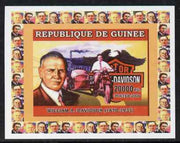 Guinea - Conakry 2006 Harley Davidson Motorcycles #4 - William Davidson individual imperf deluxe sheet unmounted mint. Note this item is privately produced and is offered purely on its thematic appeal