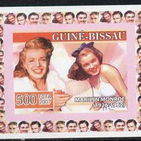 Guinea - Bissau 2007 Cinema Stars #1 - Marilyn Monroe individual imperf deluxe sheet unmounted mint. Note this item is privately produced and is offered purely on its thematic appeal