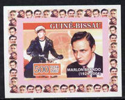 Guinea - Bissau 2007 Cinema Stars #4 - Marlon Brando individual imperf deluxe sheet unmounted mint. Note this item is privately produced and is offered purely on its thematic appeal