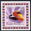 Guinea - Bissau 2006 Famous Trains #1 - Gatwick Express individual imperf deluxe sheet unmounted mint. Note this item is privately produced and is offered purely on its thematic appeal
