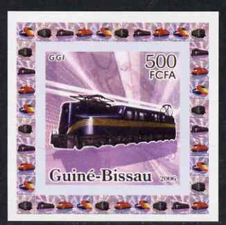 Guinea - Bissau 2006 Famous Trains #2 - GGI individual imperf deluxe sheet unmounted mint. Note this item is privately produced and is offered purely on its thematic appeal
