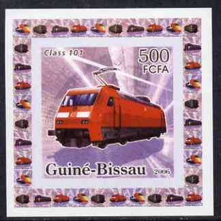 Guinea - Bissau 2006 Famous Trains #4 - Class 101 individual imperf deluxe sheet unmounted mint. Note this item is privately produced and is offered purely on its thematic appeal
