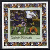 Guinea - Bissau 2003 Athens Olympic Games #1 - Football individual imperf deluxe sheet unmounted mint as Mi 2064