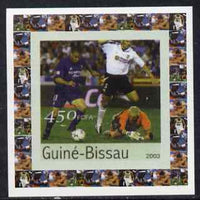 Guinea - Bissau 2003 Athens Olympic Games #1 - Football individual imperf deluxe sheet unmounted mint as Mi 2064