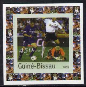 Guinea - Bissau 2003 Athens Olympic Games #1 - Football individual imperf deluxe sheet unmounted mint as Mi 2064