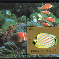 Fujeira 1972 Fish m/sheet (Mi BL 141A) unmounted mint