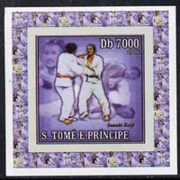 St Thomas & Prince Islands 2006 Olympic Gold Medalists #3 - Susuki,Keiji (Judo) individual imperf deluxe sheet unmounted mint. Note this item is privately produced and is offered purely on its thematic appeal