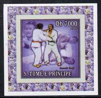 St Thomas & Prince Islands 2006 Olympic Gold Medalists #3 - Susuki,Keiji (Judo) individual imperf deluxe sheet unmounted mint. Note this item is privately produced and is offered purely on its thematic appeal