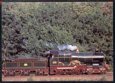 Postcard produced in 1980's in full colour showing GWR Dean City Class 4-4-0 City of Truro, unused and pristine