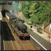 Postcard produced in 1980's in full colour showing GWR Collett 2251 Class 0-6-0, unused and pristine