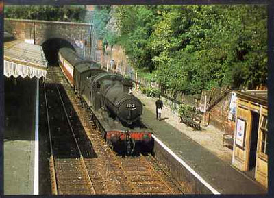 Postcard produced in 1980's in full colour showing GWR Collett 2251 Class 0-6-0, unused and pristine