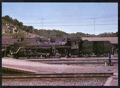 Postcard produced in 1980's in full colour showing Japanese National Railways JNR C57 Class 4-6-2, unused and pristine