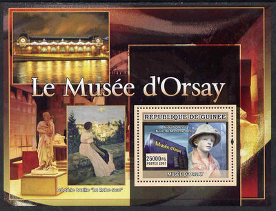Guinea - Conakry 2007 Museum of Orsay (Renoir & Bazille) perf souvenir sheet unmounted mint