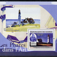 Guinea - Conakry 2007 Lighthouses in Art (Edward Hopper) perf souvenir sheet unmounted mint