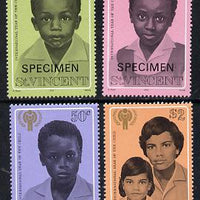 St Vincent 1979 Int Year of the Child set of 4 opt'd Specimen unmounted mint, as SG 570-73*