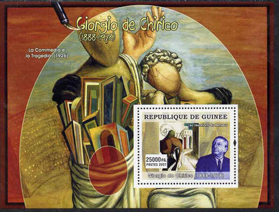 Guinea - Conakry 2007 Italian Painters (Giorgio de Chirico) perf souvenir sheet unmounted mint