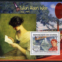 Guinea - Conakry 2007 American Impressionists (Julian Alden Weir) perf souvenir sheet unmounted mint