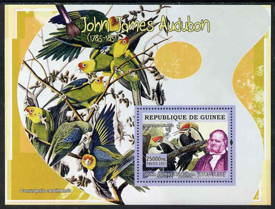 Guinea - Conakry 2007 Birds in Art (John James Audubon) perf souvenir sheet unmounted mint
