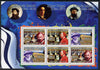 Guinea - Conakry 2007 French Impressionists #1 perf sheetlet containing 6 values (2 sets of 3) unmounted mint