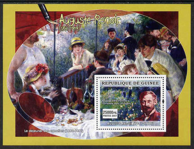 Guinea - Conakry 2007 French Impressionists #1 (Auguste Renoir) perf souvenir sheet unmounted mint