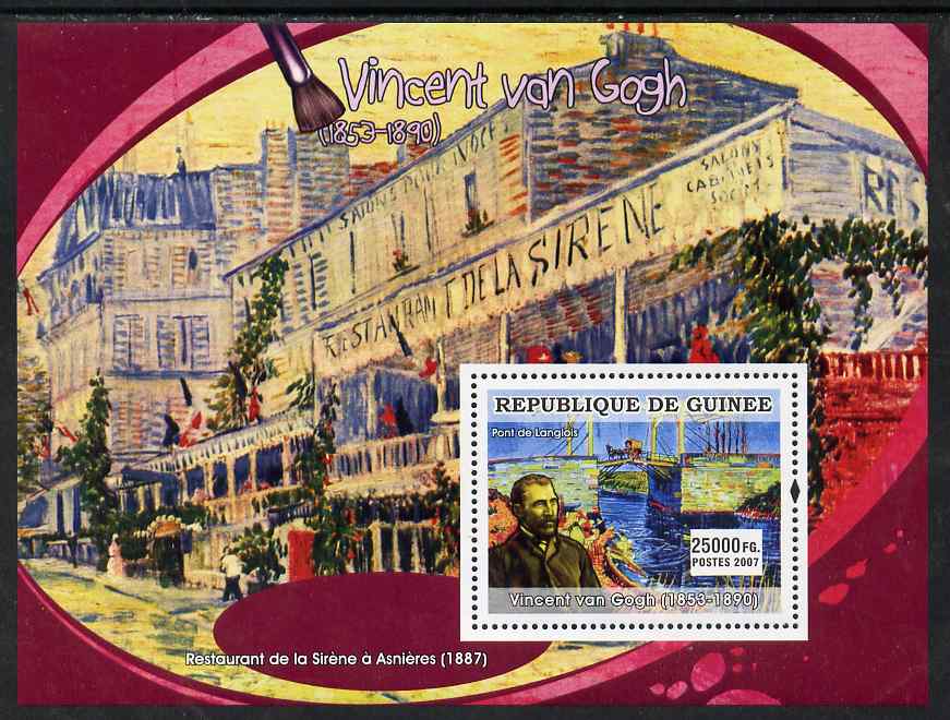 Guinea - Conakry 2007 Dutch Painters (Vincent Van Gogh) perf souvenir sheet unmounted mint