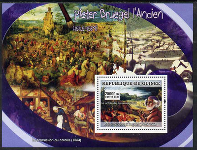Guinea - Conakry 2007 Flemish Painters (Pieter Bruegel) perf souvenir sheet unmounted mint