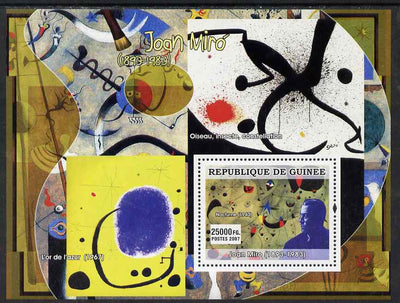 Guinea - Conakry 2007 Spanish Painters (Joan Miro) perf souvenir sheet unmounted mint