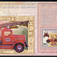 Congo 2006 Transport - Early Fire Engines (Seagrave & Dennis) perf souvenir sheet unmounted mint